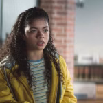 Camila Rodriguez as Angela Del Toro in Daredevil Born Again White Tiger transformation